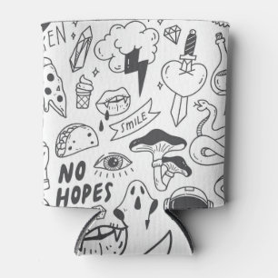 Rafraîchisseur Pour Canette Graffiti mignon : Doodle Art Set.