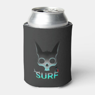 Rafraîchisseur Pour Canette Graffiti Surf crâne chat