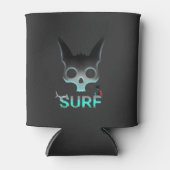 Rafraîchisseur Pour Canette Graffiti Surf crâne chat (Devant)