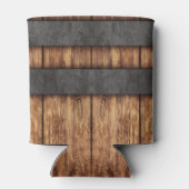 Rafraîchisseur Pour Canette Grain de bois rustique