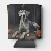 Rafraîchisseur Pour Canette Grand Dane Citrouille Halloween flip d'effroi (Dos)