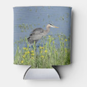 Rafraîchisseur Pour Canette Grand Héron Bleu à River. (Devant)