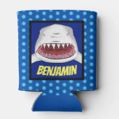 Rafraîchisseur Pour Canette Grand requin blanc moyen dessin animé (Dos)