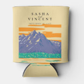 Rafraîchisseur Pour Canette Grand Teton National Park Mariage Retro (Devant)
