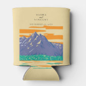 Rafraîchisseur Pour Canette Grand Teton National Park Mariage Retro (Dos)