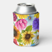 Rafraîchisseur Pour Canette Grandes fleurs colorées botaniques (Can Dos)