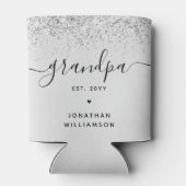 Rafraîchisseur Pour Canette Grandpa Est Parties scintillant Confetti Cadeaux G (Dos)