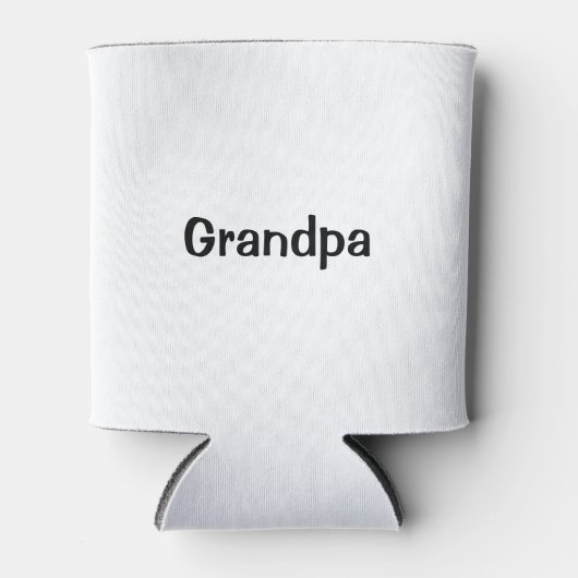 Rafraîchisseur Pour Canette Grandpa White Insulated Can Cooler (Devant)