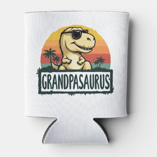 Rafraîchisseur Pour Canette Grandpasaurus Dinosaur Grandpa Saurus Fête des pèr (Devant)