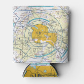 Rafraîchisseur Pour Canette Graphique aéronautique (Devant)