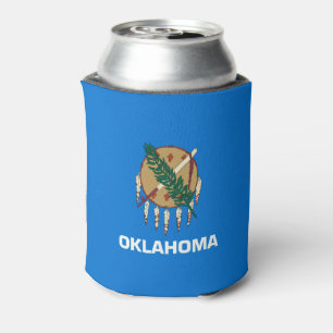 Rafraîchisseur Pour Canette Graphique Drapeau de l'état de l'Oklahoma dynamiq