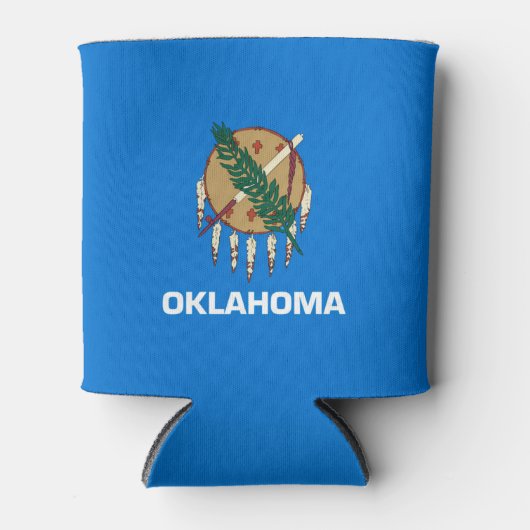 Rafraîchisseur Pour Canette Graphique Drapeau de l'état de l'Oklahoma dynamiqu (Devant)