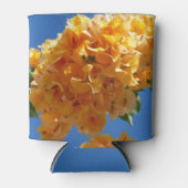 Rafraîchisseur Pour Canette Grappe de Fleur Tropicale de Bougainvillée Dorée (Devant)