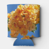 Rafraîchisseur Pour Canette Grappe de Fleur Tropicale de Bougainvillée Dorée (Dos)