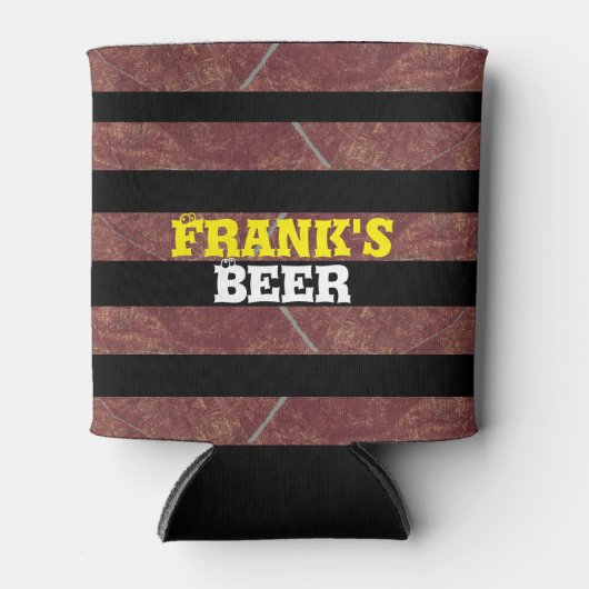 Rafraîchisseur Pour Canette Gras Rouille Noire Rustique, (Devant)