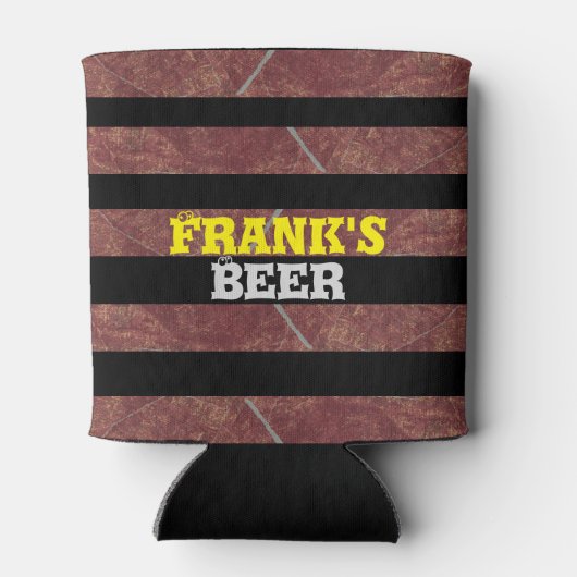 Rafraîchisseur Pour Canette Gras Rouille Noire Rustique, (Dos)