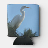 Rafraîchisseur Pour Canette Great Egret dans la Floride ensoleillée (Dos)