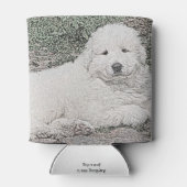 Rafraîchisseur Pour Canette Great Pyrenees Sweet Puppy Sketch 1 (Dos)