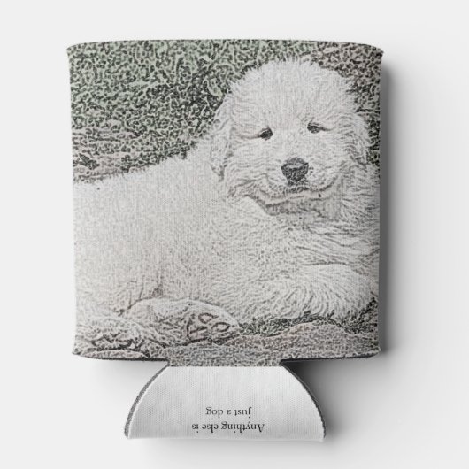 Rafraîchisseur Pour Canette Great Pyrenees Sweet Puppy Sketch 1 (Dos)