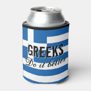 Rafraîchisseur Pour Canette GREEKS FAIRE MIEUX drôle de guillemets drapeau peu