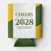 Rafraîchisseur Pour Canette Green Gold School College Diplôme universitaire (Devant)