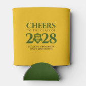 Rafraîchisseur Pour Canette Green Gold School College Diplôme universitaire (Dos)