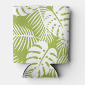 Rafraîchisseur Pour Canette Green Palm Feuille Rainforest Motif (Devant)