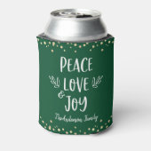 Rafraîchisseur Pour Canette Green Peace Love Joie Typographie moderne Dots d'o (Can Dos)
