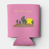 Rafraîchisseur Pour Canette Green Saguaro Cactus Desert Sunrise Thunder_Cove (Dos)