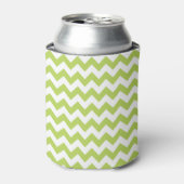 Rafraîchisseur Pour Canette Green Zigzag, Green Chevron, Motif géométrique (Can devant)