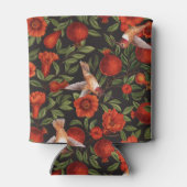 Rafraîchisseur Pour Canette Grenades et colibris/feuilles verts en noir (Dos)