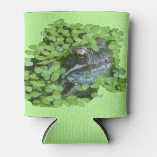 Rafraîchisseur Pour Canette Grenouille hollandaise face avec canne à algues (Devant)