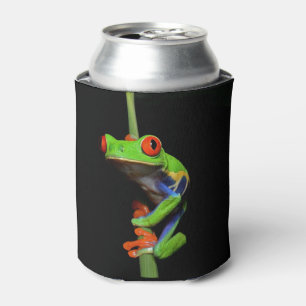 Rafraîchisseur Pour Canette Grenouille peinte aux yeux rouges