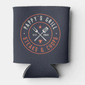 Rafraîchisseur Pour Canette Grill de Pappy Année personnalisée (Devant)