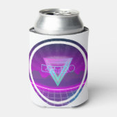 Rafraîchisseur Pour Canette Grille Synthwave Retro des années 80 (Can devant)