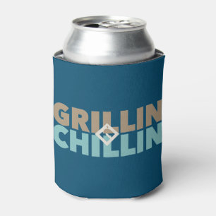 Rafraîchisseur Pour Canette Grillin' et Chillin' Personnalisé