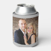 Rafraîchisseur Pour Canette Gris Personnalisé 2 Modèle photo Double Côté (Can devant)