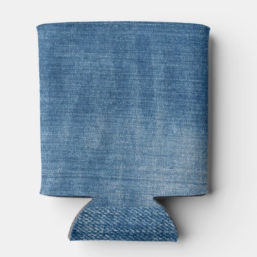 Rafraîchisseur Pour Canette Gros plan bleu jean texture (Dos)