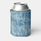 Rafraîchisseur Pour Canette Gros plan de Denim bleu texturé (Can Dos)