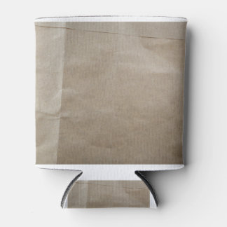 Rafraîchisseur Pour Canette Gros Plan De L'Ancienne Texture De Papier Brown