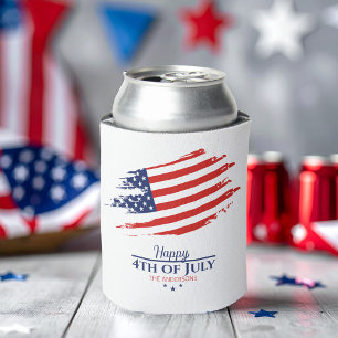 Rafraîchisseur Pour Canette Grunge American Flag Happy 4 juillet ID1104