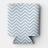 Rafraîchisseur Pour Canette Grunge bleu clair texturé Chevron (Devant)