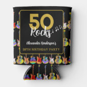Rafraîchisseur Pour Canette guitare fête du 50e anniversaire Rock and Roll (Devant)