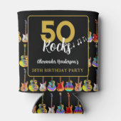 Rafraîchisseur Pour Canette guitare fête du 50e anniversaire Rock and Roll (Dos)