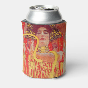 Rafraîchisseur Pour Canette Gustav Klimt Red Woman Gold Snake Peinture