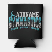 Rafraîchisseur Pour Canette Gymnaste AJOUTER LE NOM Gymnastique Équipe Backben (Devant)