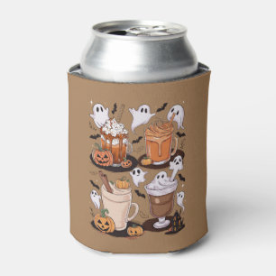 Rafraîchisseur Pour Canette Halloween Café Cute Fall Iced Café Lover Cadeau