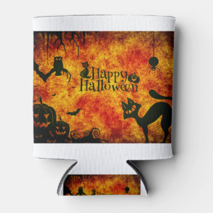 Rafraîchisseur Pour Canette Halloween Chat Effrayant Surréaliste L'Atmosphère