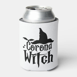 Rafraîchisseur Pour Canette Halloween Corona Witch, Halloween drôle,