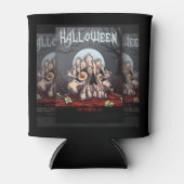 Rafraîchisseur Pour Canette Halloween crâne Éffrayant et griffe (Devant)